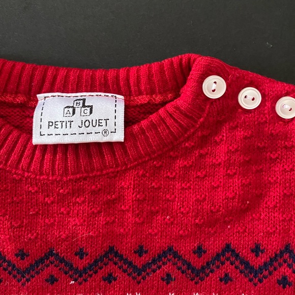 ABC Petit Jouet Holiday Toddler sweater, 24 Months, vintage - Picture 4 of 6